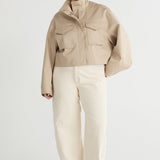Friends With Frank The Esther Cropped Trench in Walnut
