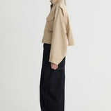 Friends With Frank The Esther Cropped Trench in Walnut