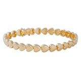 Fairley Golden Heart Tennis Bracelet
