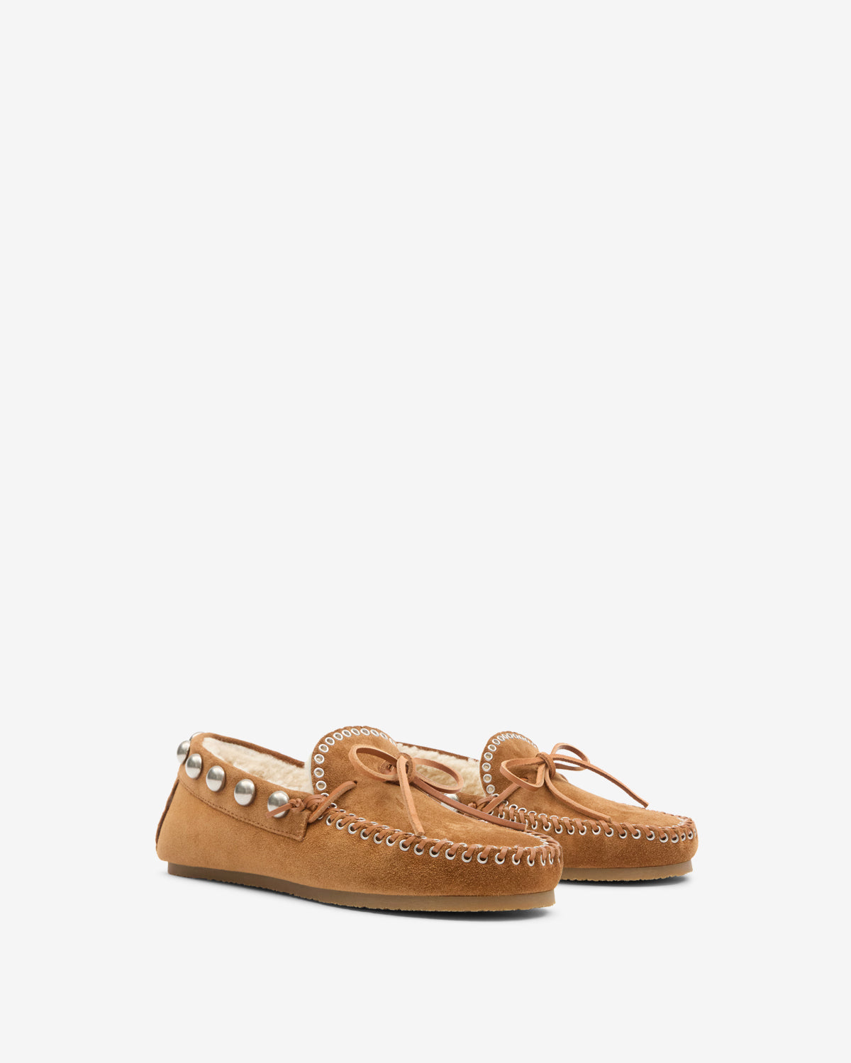 Isabel Marant Fitza Flat in Cognac - side view