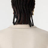 Bassike Fleece Popover Sweat in Ecru
