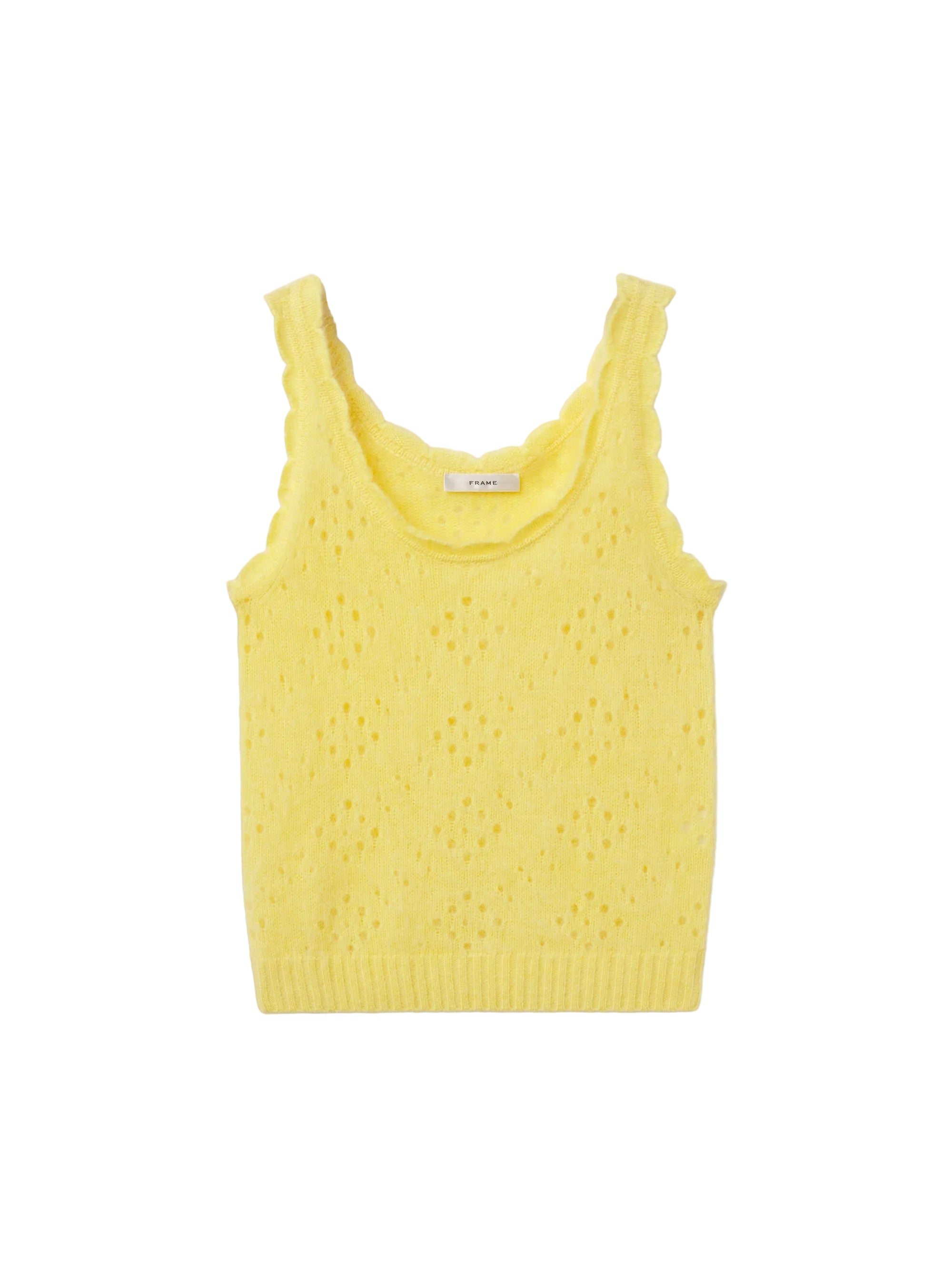 Frame The Cashmere Airy Tank in Marigold
