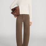 Frame The Ranger Pant in Deep Olive - side view