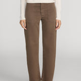 Frame The Ranger Pant in Deep Olive - detail view