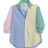 Frank and Eileen Eileen Relaxed Shirt in Colourblock Stripe
