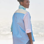 Frank and Eileen Eileen Relaxed Shirt in Colourblock Stripe