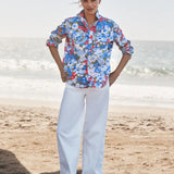 Frank and Eileen Eileen Relaxed Shirt in Floral Blue Red Green