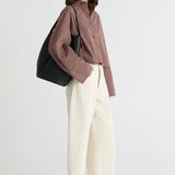 Friends With Frank The Freya Shirt in Plum Check