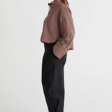 Friends With Frank The Freya Shirt in Plum Check
