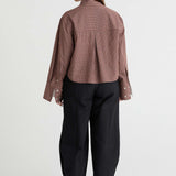 Friends With Frank The Freya Shirt in Plum Check