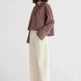 Friends With Frank The Freya Shirt in Plum Check