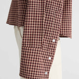 Friends With Frank The Freya Shirt in Plum Check