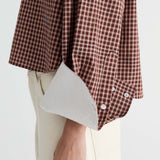 Friends With Frank The Freya Shirt in Plum Check