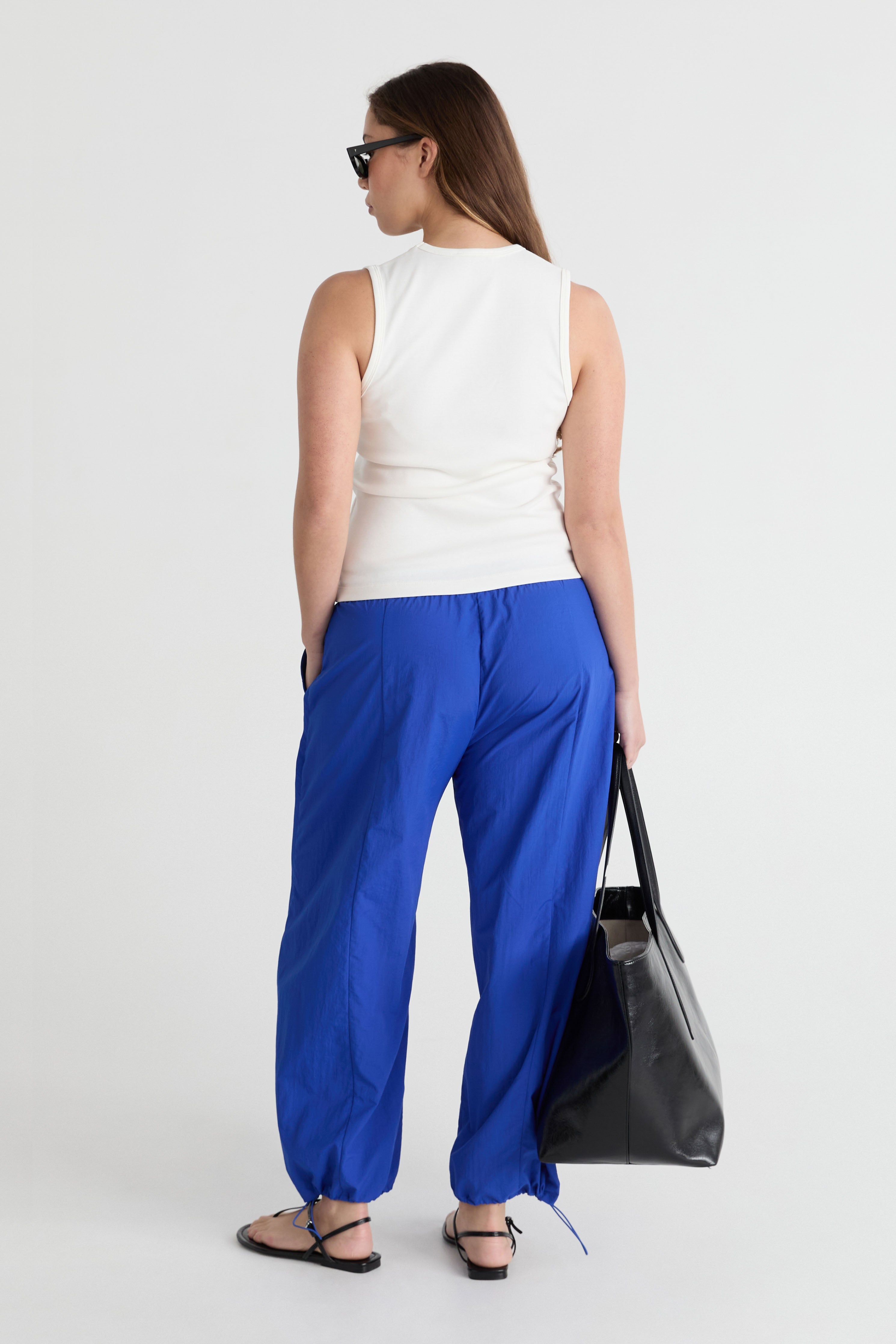 Friends With Frank The Heidi Pants in Klein Blue - close up