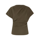 Friends With Frank The Phoebe Top in Khaki