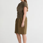 Friends With Frank The Phoebe Top in Khaki - styled look
