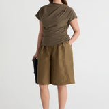 Friends With Frank The Phoebe Top in Khaki - outfit inspiration
