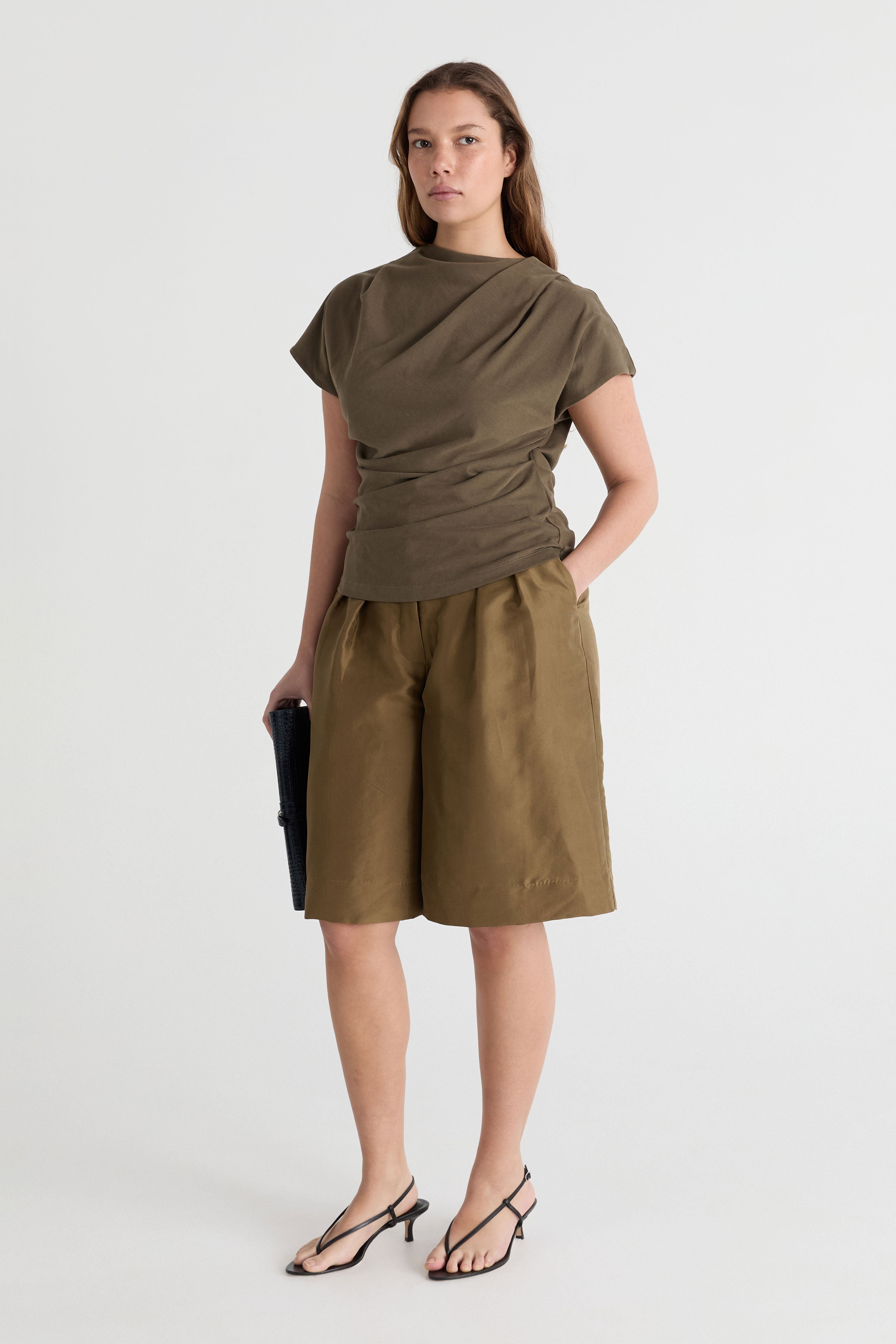 Friends With Frank The Phoebe Top in Khaki - outfit inspiration