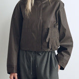 Friends With Frank The Greer Jacket in Chocolate