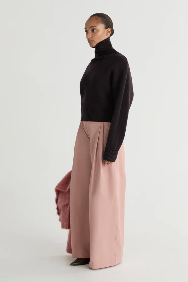 Friends With Frank The Marion Pants in Mauve