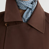 Friends With Frank The Penelope Cropped Trench in Chocolate