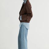 Friends With Frank The Penelope Cropped Trench in Chocolate