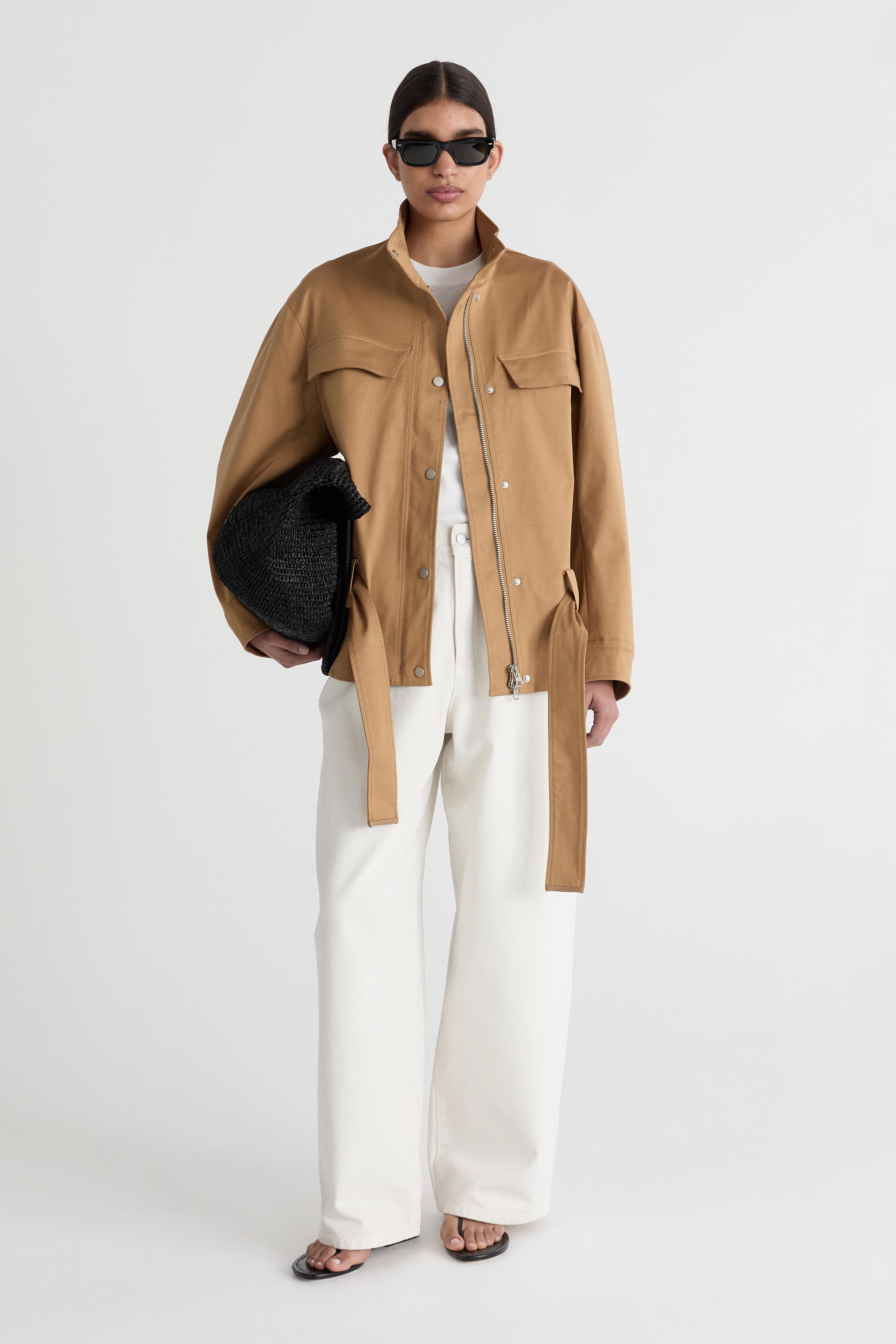 Friends With Frank The Gabriel Jacket in Camel - side view