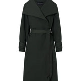 Camilla And Marc Gia Funnel Neck Coat in Bottle Green