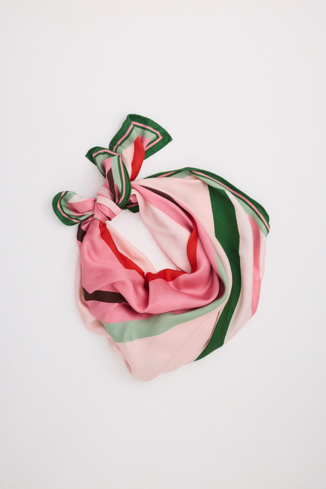 Aston Studio Gia Scarf in Retro Stripe - side view
