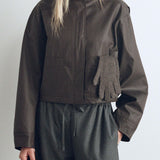 Friends With Frank The Greer Jacket in Chocolate
