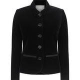 Harris Tapper Bardot Blazer in Black Velvet