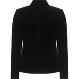Harris Tapper Bardot Blazer in Black Velvet - outfit inspiration