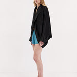 Harris Tapper Cocoon Blouse in Black - detail view