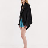 Harris Tapper Cocoon Blouse in Black - detail view