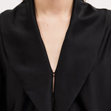 Harris Tapper Cocoon Blouse in Black - outfit inspiration