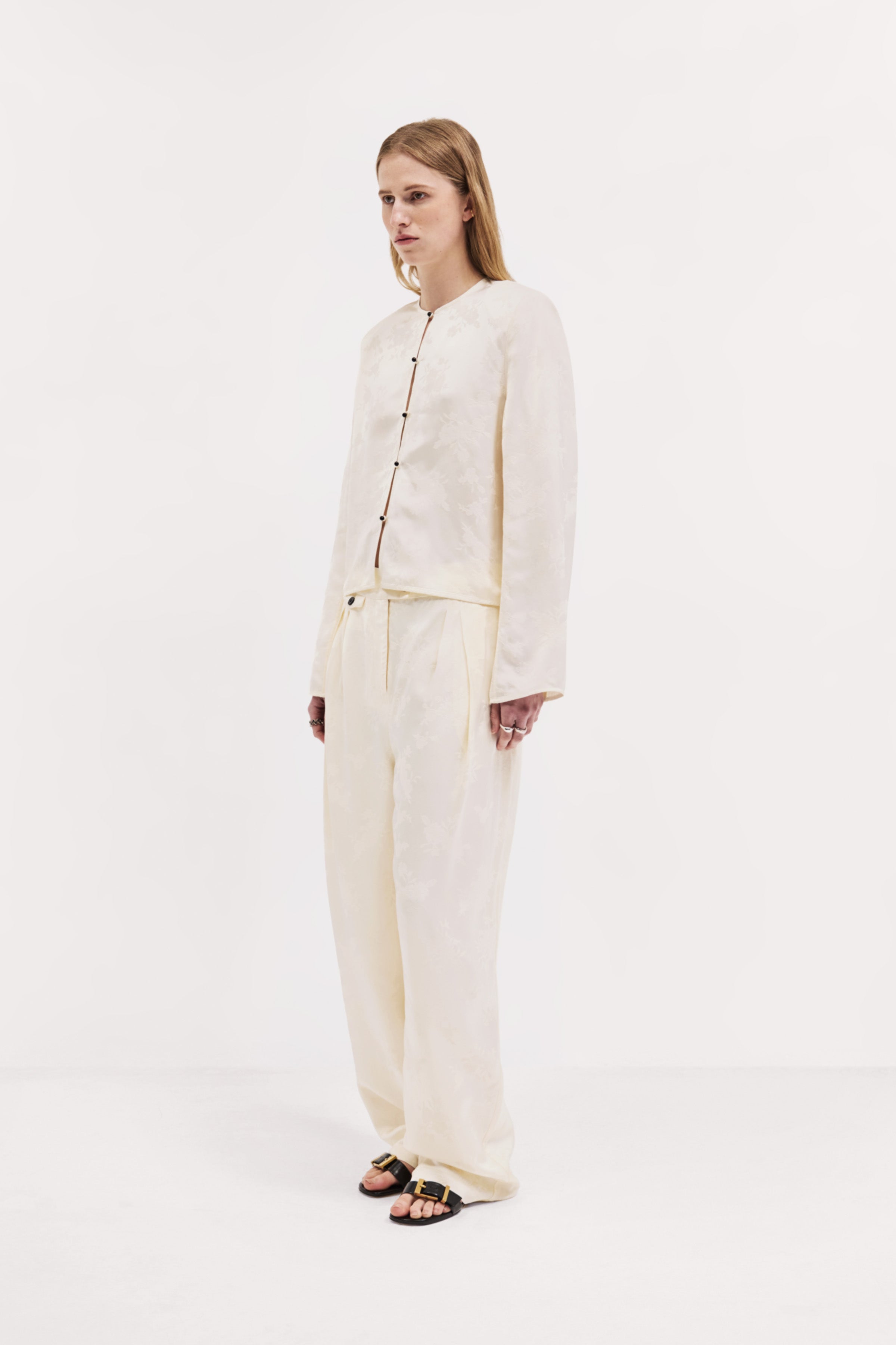 Harris Tapper Eileen Top in Ivory - side view