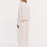 Harris Tapper Eileen Top in Ivory - styled look