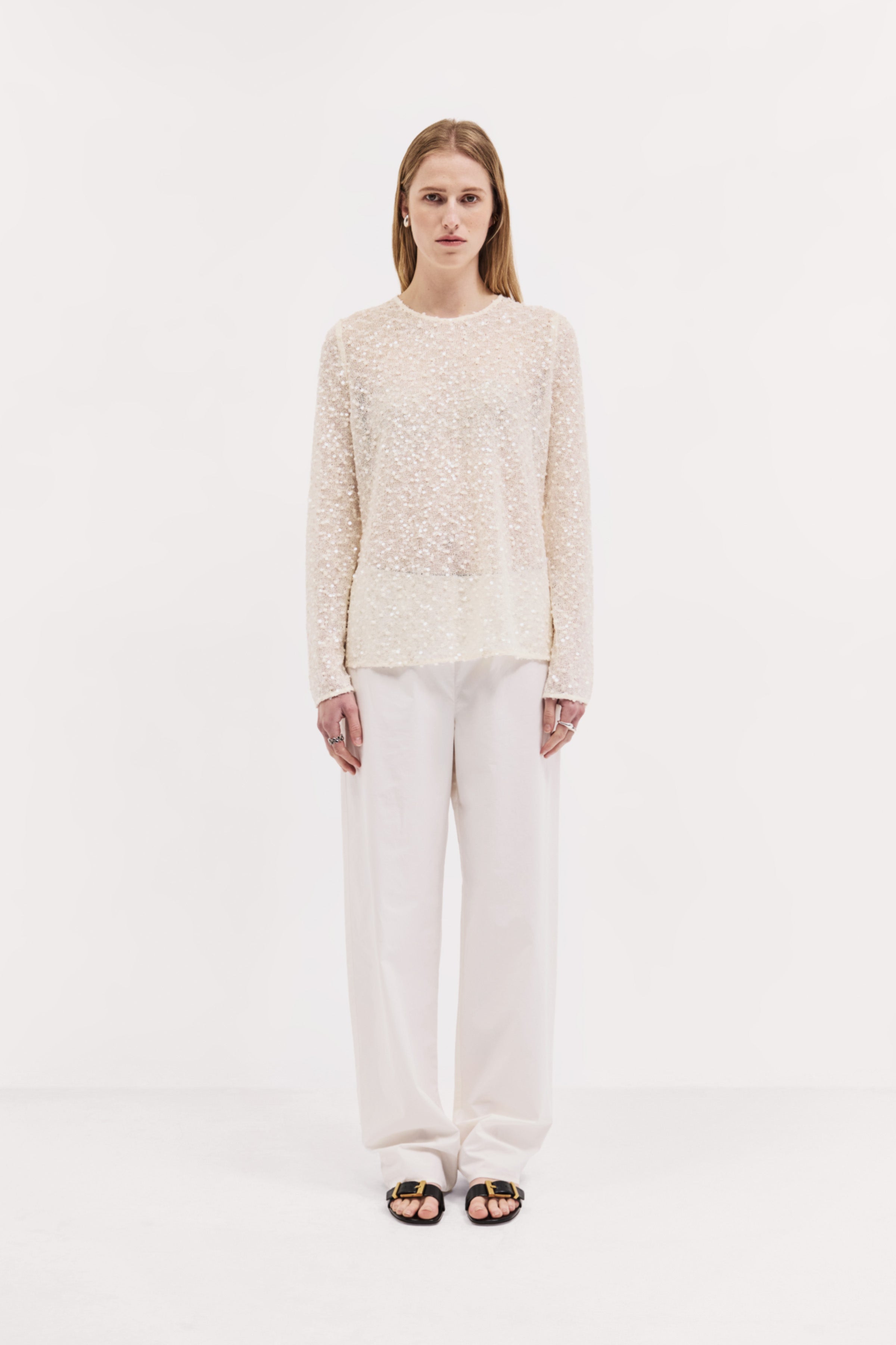 Harris Tapper Eva Top in Cream - side view