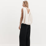 Harris Tapper Knot Top in Ivory - outfit inspiration