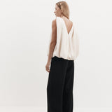 Harris Tapper Knot Top in Ivory - outfit inspiration