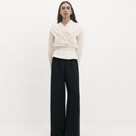 Harris Tapper Long Sleeve Chaimberlain Top in Vanilla - side view