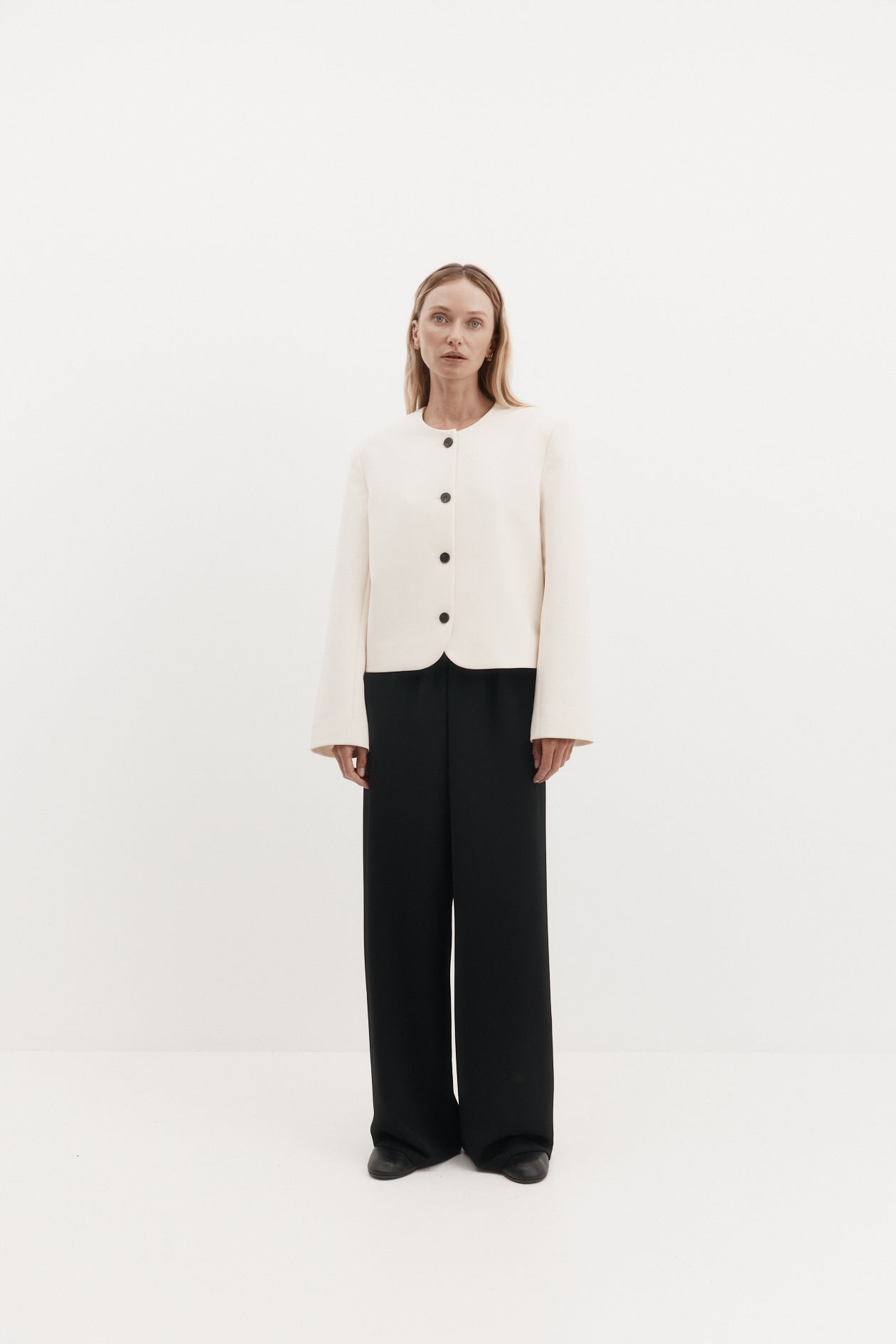 Harris Tapper Tilmens Blazer in Bone - side view