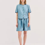 Harris Tapper Tina Top in Topaz - side view