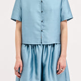 Harris Tapper Tina Top in Topaz - styled look