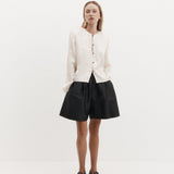 Harris Tapper Voluminous Short in Black - side view
