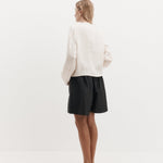 Harris Tapper Voluminous Short in Black - styled look