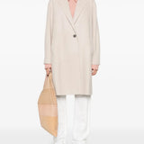 Harris Wharf Oversized Coat Cashmere Blend in Almond