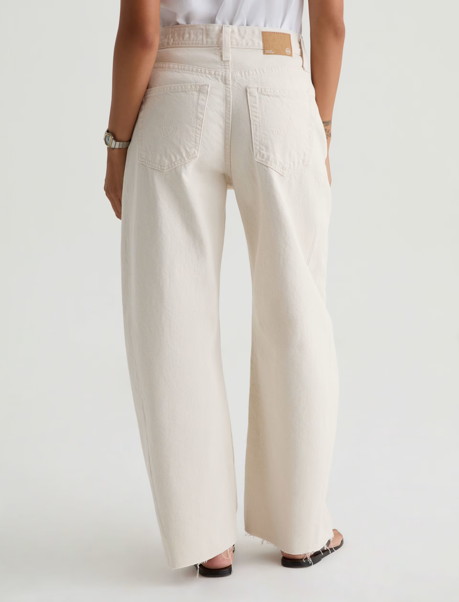 Ag Jeans Hattie Crop in Opal Stone - styled look