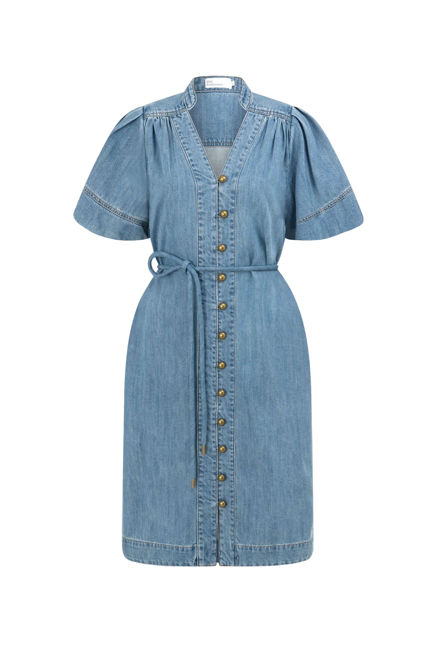 Zoe Kratzmann Honor Dress in Mid Wash Denim