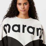 Isabel Marant Houston Sweatshirt in Faded Black - outfit inspiration